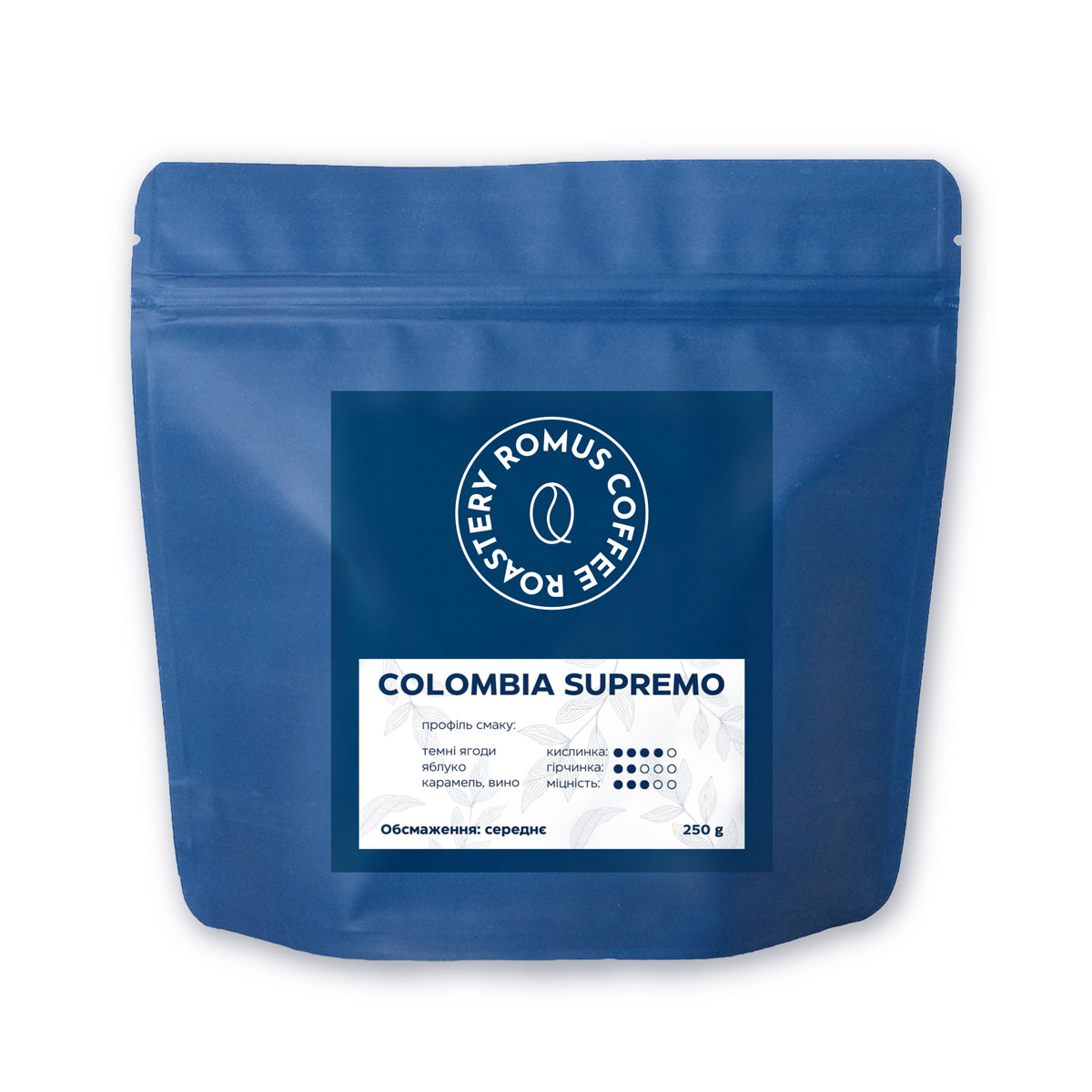 Кава в зернах Romus Coffee Roastery Colombia Supremo 250 г